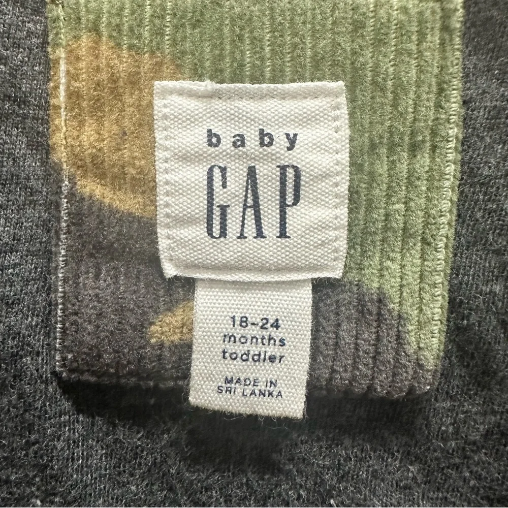 Gap Army Fatigue Corduroy Jacket Size 18-24 Months